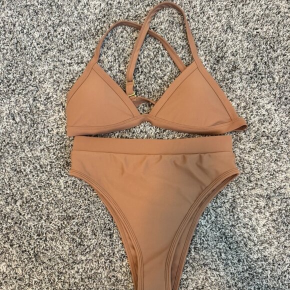 Classic Tan Bikini Set - Picture 1 of 6